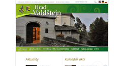 Desktop Screenshot of hrad-valdstejn.cz